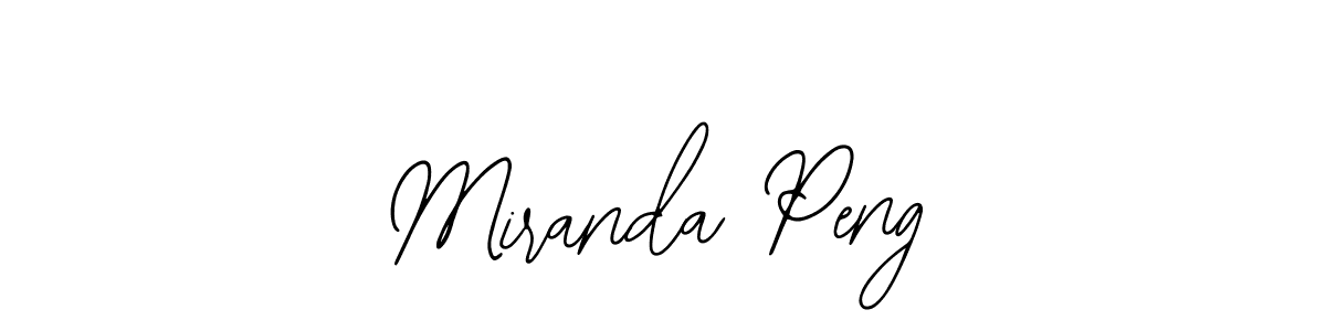 Design your own signature with our free online signature maker. With this signature software, you can create a handwritten (Bearetta-2O07w) signature for name Miranda Peng. Miranda Peng signature style 12 images and pictures png