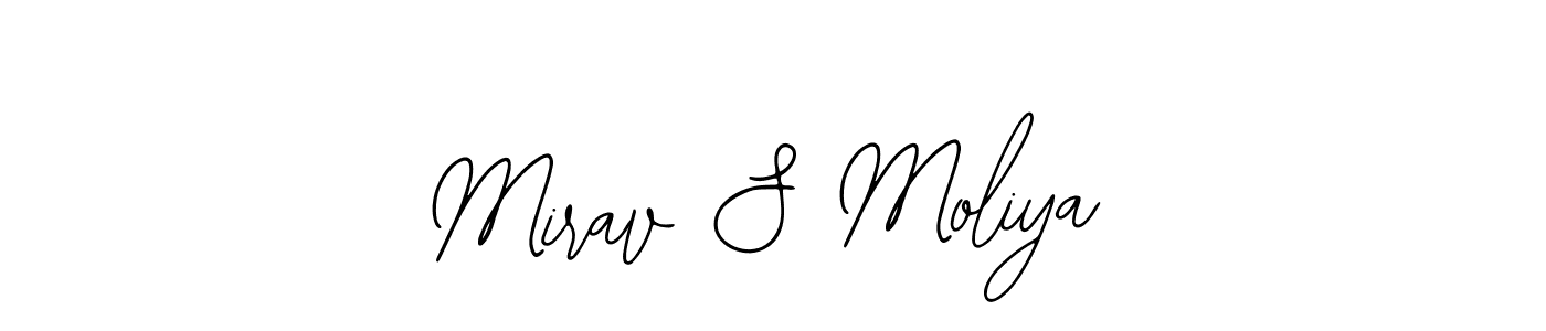 It looks lik you need a new signature style for name Mirav S Moliya. Design unique handwritten (Bearetta-2O07w) signature with our free signature maker in just a few clicks. Mirav S Moliya signature style 12 images and pictures png