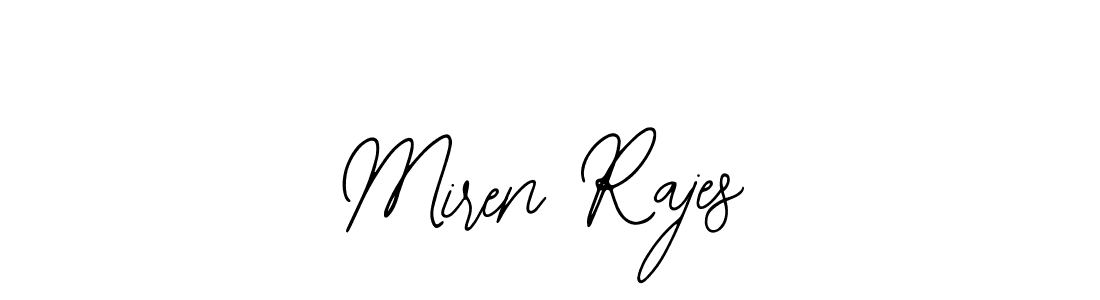 The best way (Bearetta-2O07w) to make a short signature is to pick only two or three words in your name. The name Miren Rajes include a total of six letters. For converting this name. Miren Rajes signature style 12 images and pictures png