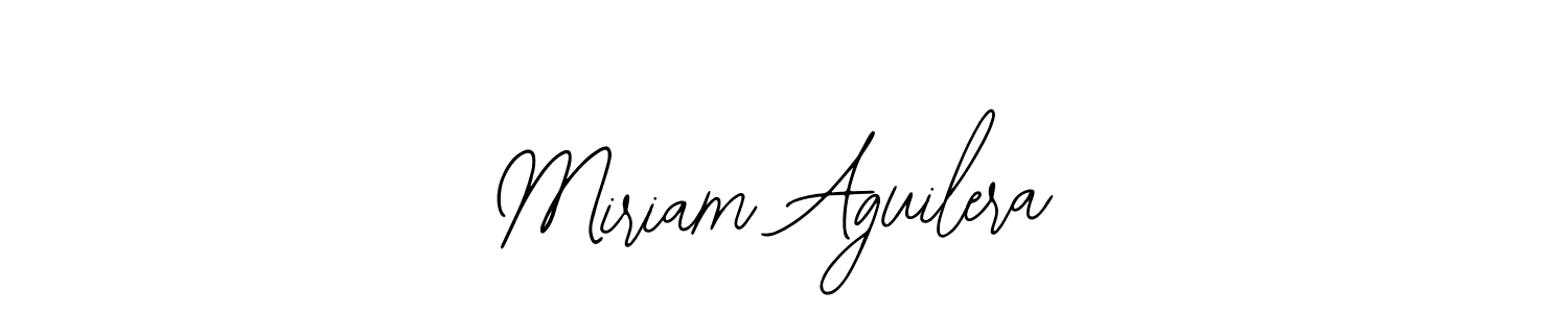 How to make Miriam Aguilera name signature. Use Bearetta-2O07w style for creating short signs online. This is the latest handwritten sign. Miriam Aguilera signature style 12 images and pictures png