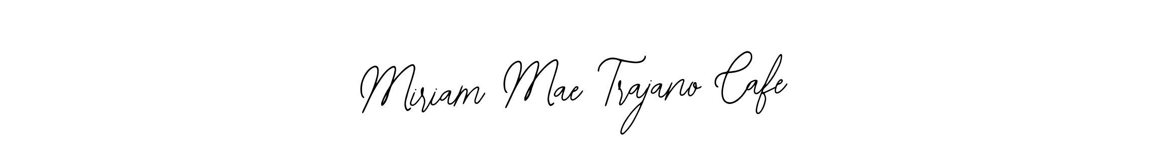 Also You can easily find your signature by using the search form. We will create Miriam Mae Trajano Cafe name handwritten signature images for you free of cost using Bearetta-2O07w sign style. Miriam Mae Trajano Cafe signature style 12 images and pictures png