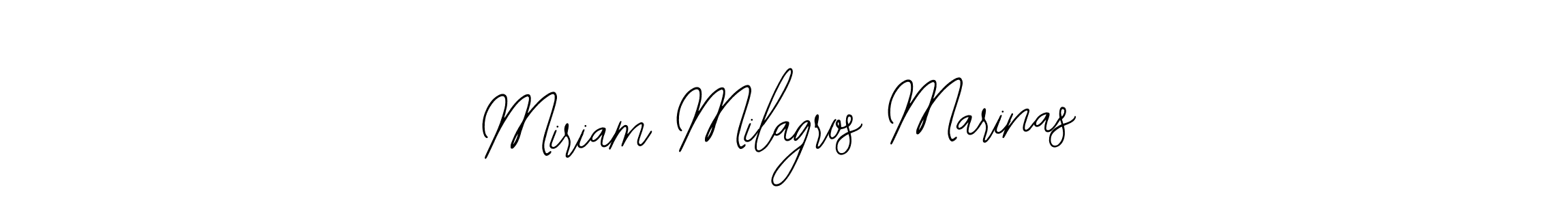 It looks lik you need a new signature style for name Miriam Milagros Marinas. Design unique handwritten (Bearetta-2O07w) signature with our free signature maker in just a few clicks. Miriam Milagros Marinas signature style 12 images and pictures png