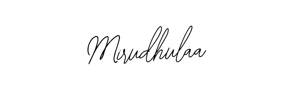 The best way (Bearetta-2O07w) to make a short signature is to pick only two or three words in your name. The name Mirudhulaa include a total of six letters. For converting this name. Mirudhulaa signature style 12 images and pictures png