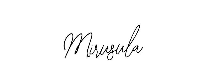 Similarly Bearetta-2O07w is the best handwritten signature design. Signature creator online .You can use it as an online autograph creator for name Mirusula. Mirusula signature style 12 images and pictures png