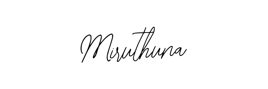 Design your own signature with our free online signature maker. With this signature software, you can create a handwritten (Bearetta-2O07w) signature for name Miruthuna. Miruthuna signature style 12 images and pictures png