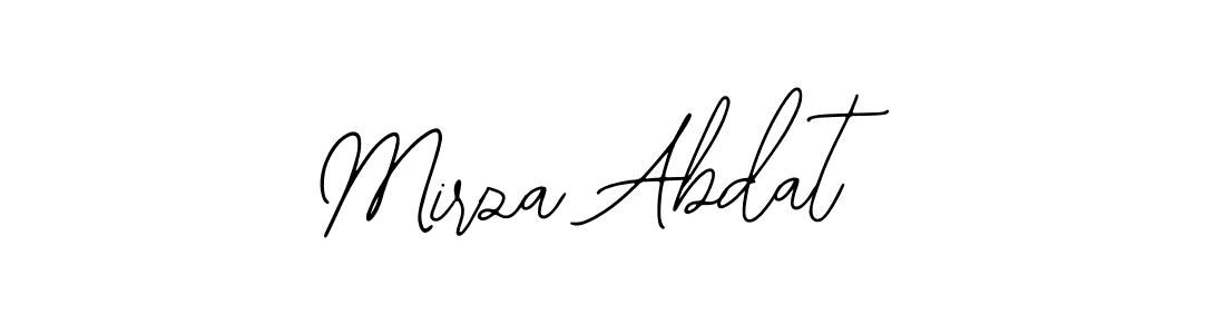 Design your own signature with our free online signature maker. With this signature software, you can create a handwritten (Bearetta-2O07w) signature for name Mirza Abdat. Mirza Abdat signature style 12 images and pictures png