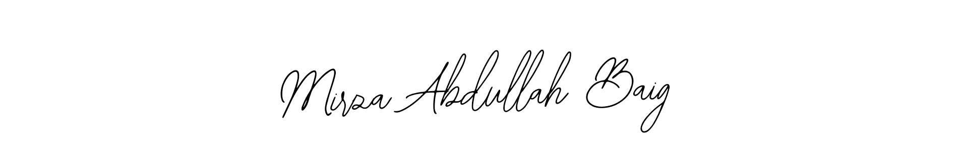 Make a beautiful signature design for name Mirza Abdullah Baig. With this signature (Bearetta-2O07w) style, you can create a handwritten signature for free. Mirza Abdullah Baig signature style 12 images and pictures png