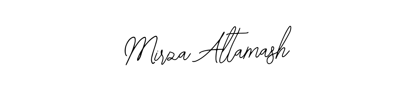 Similarly Bearetta-2O07w is the best handwritten signature design. Signature creator online .You can use it as an online autograph creator for name Mirza Altamash. Mirza Altamash signature style 12 images and pictures png