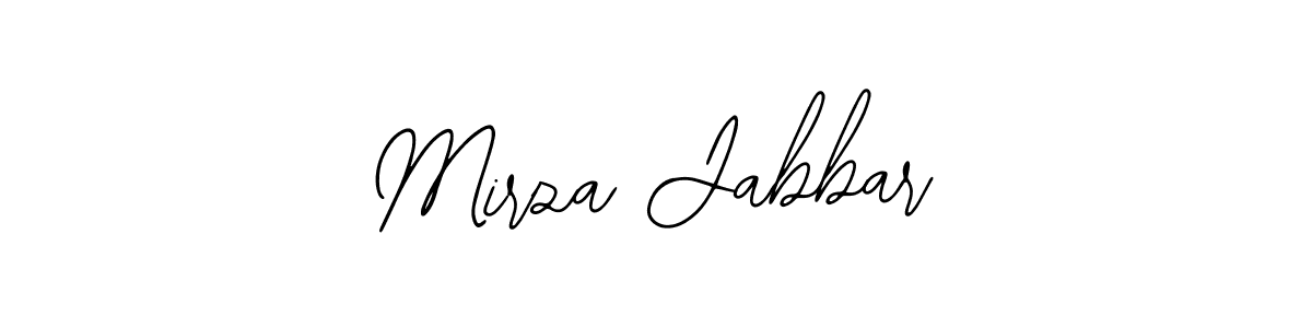 How to make Mirza Jabbar name signature. Use Bearetta-2O07w style for creating short signs online. This is the latest handwritten sign. Mirza Jabbar signature style 12 images and pictures png