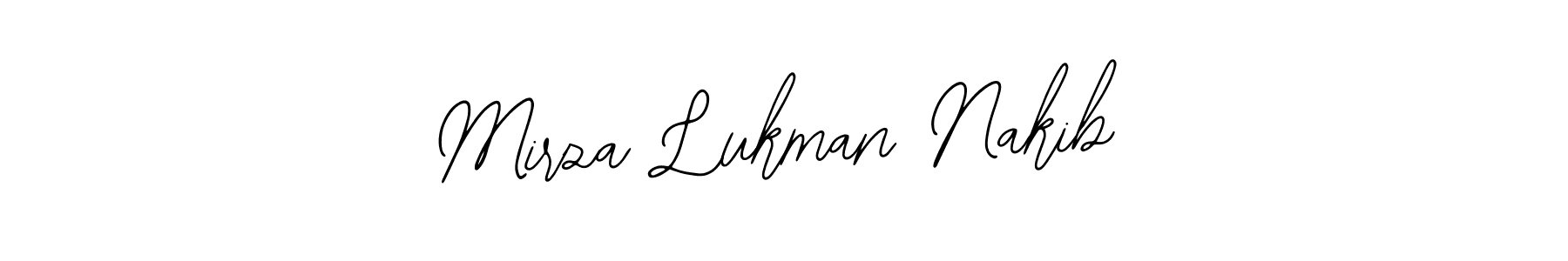 The best way (Bearetta-2O07w) to make a short signature is to pick only two or three words in your name. The name Mirza Lukman Nakib include a total of six letters. For converting this name. Mirza Lukman Nakib signature style 12 images and pictures png