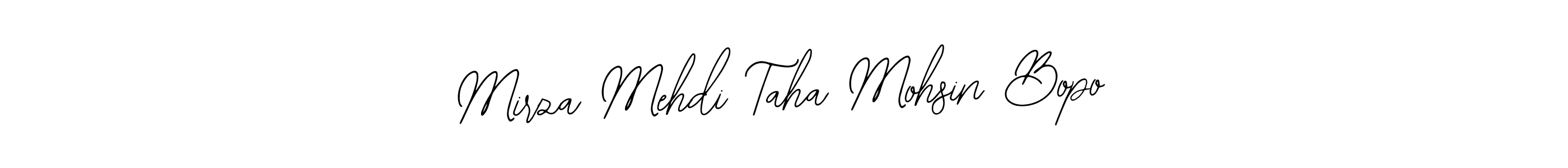 Design your own signature with our free online signature maker. With this signature software, you can create a handwritten (Bearetta-2O07w) signature for name Mirza Mehdi Taha Mohsin Bopo. Mirza Mehdi Taha Mohsin Bopo signature style 12 images and pictures png