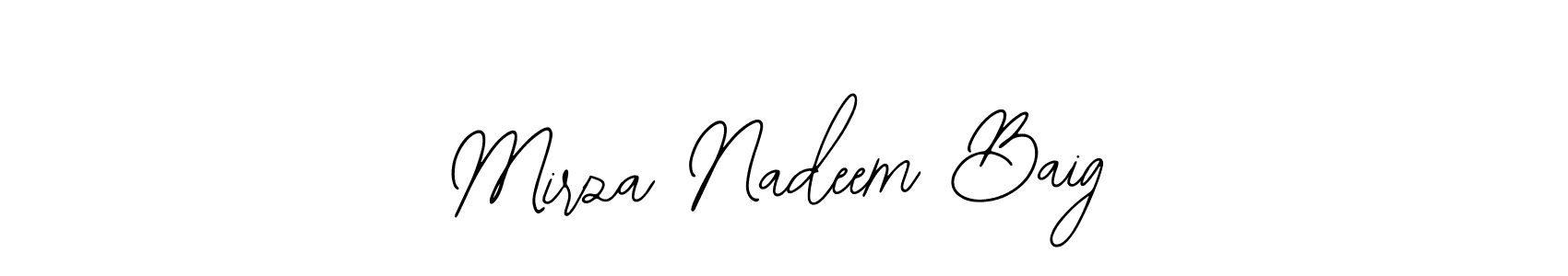 How to Draw Mirza Nadeem Baig signature style? Bearetta-2O07w is a latest design signature styles for name Mirza Nadeem Baig. Mirza Nadeem Baig signature style 12 images and pictures png