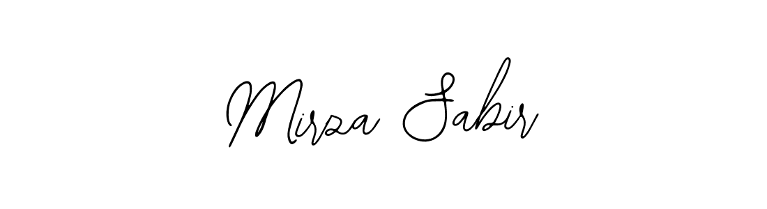 Design your own signature with our free online signature maker. With this signature software, you can create a handwritten (Bearetta-2O07w) signature for name Mirza Sabir. Mirza Sabir signature style 12 images and pictures png