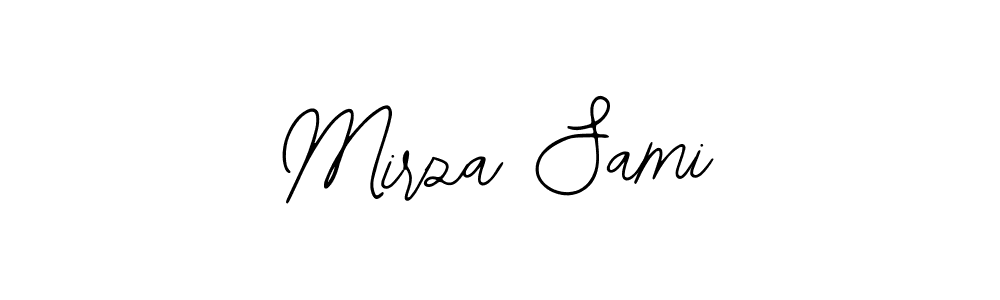 Use a signature maker to create a handwritten signature online. With this signature software, you can design (Bearetta-2O07w) your own signature for name Mirza Sami. Mirza Sami signature style 12 images and pictures png