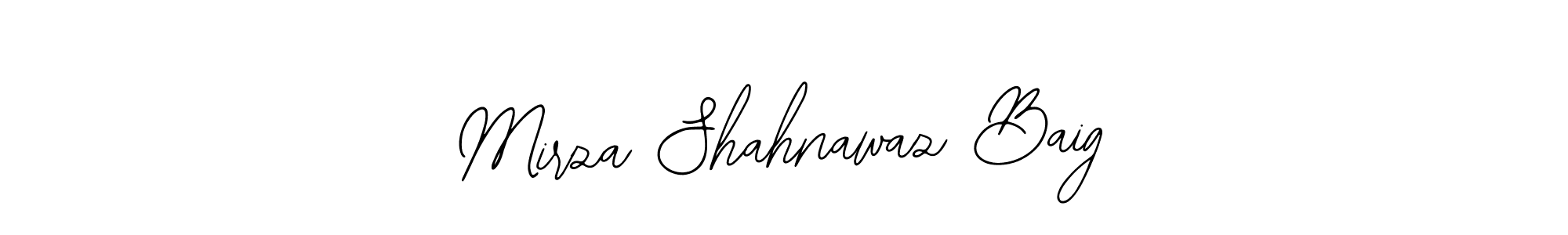 Use a signature maker to create a handwritten signature online. With this signature software, you can design (Bearetta-2O07w) your own signature for name Mirza Shahnawaz Baig. Mirza Shahnawaz Baig signature style 12 images and pictures png