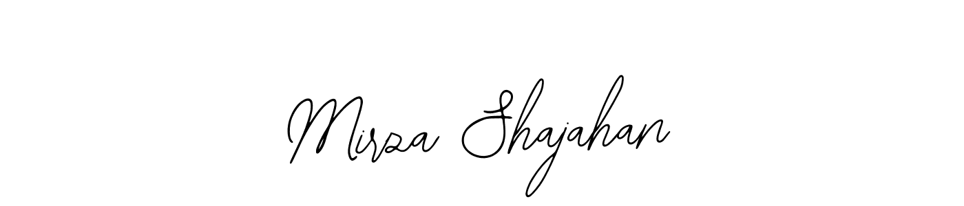 Bearetta-2O07w is a professional signature style that is perfect for those who want to add a touch of class to their signature. It is also a great choice for those who want to make their signature more unique. Get Mirza Shajahan name to fancy signature for free. Mirza Shajahan signature style 12 images and pictures png
