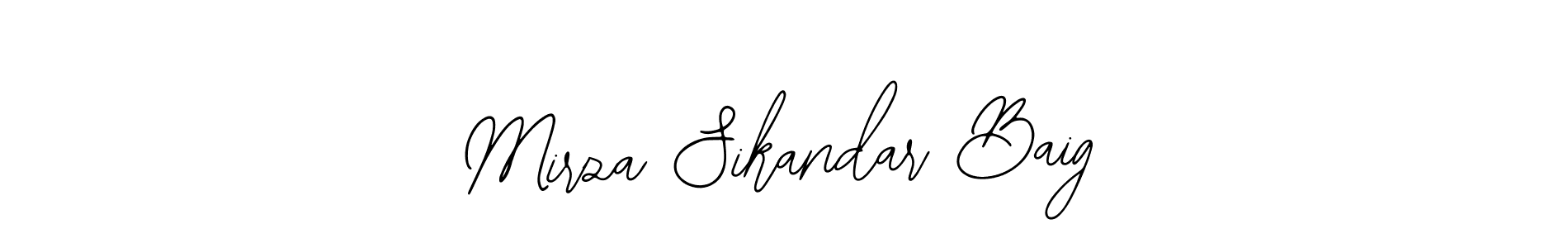 Mirza Sikandar Baig stylish signature style. Best Handwritten Sign (Bearetta-2O07w) for my name. Handwritten Signature Collection Ideas for my name Mirza Sikandar Baig. Mirza Sikandar Baig signature style 12 images and pictures png