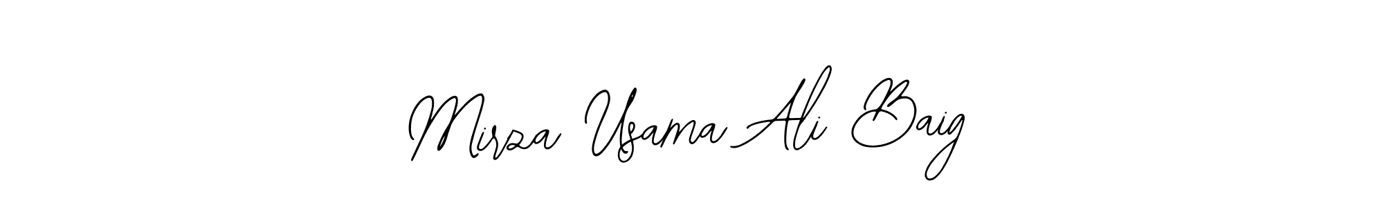 Design your own signature with our free online signature maker. With this signature software, you can create a handwritten (Bearetta-2O07w) signature for name Mirza Usama Ali Baig. Mirza Usama Ali Baig signature style 12 images and pictures png