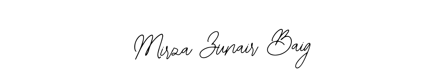 Make a beautiful signature design for name Mirza Zunair Baig. Use this online signature maker to create a handwritten signature for free. Mirza Zunair Baig signature style 12 images and pictures png