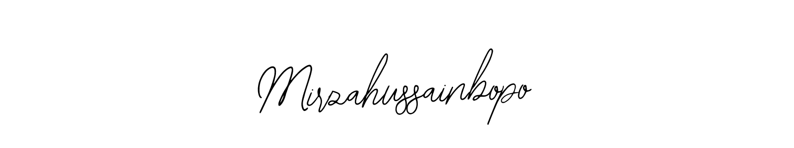 Use a signature maker to create a handwritten signature online. With this signature software, you can design (Bearetta-2O07w) your own signature for name Mirzahussainbopo. Mirzahussainbopo signature style 12 images and pictures png