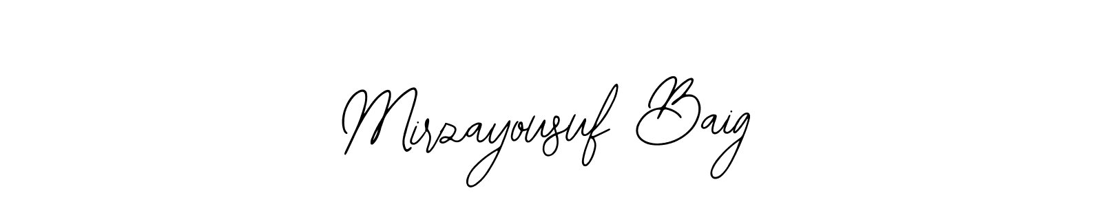 You can use this online signature creator to create a handwritten signature for the name Mirzayousuf Baig. This is the best online autograph maker. Mirzayousuf Baig signature style 12 images and pictures png