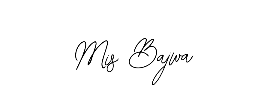 Design your own signature with our free online signature maker. With this signature software, you can create a handwritten (Bearetta-2O07w) signature for name Mis Bajwa. Mis Bajwa signature style 12 images and pictures png