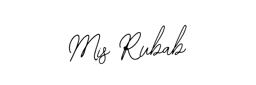 Design your own signature with our free online signature maker. With this signature software, you can create a handwritten (Bearetta-2O07w) signature for name Mis Rubab. Mis Rubab signature style 12 images and pictures png