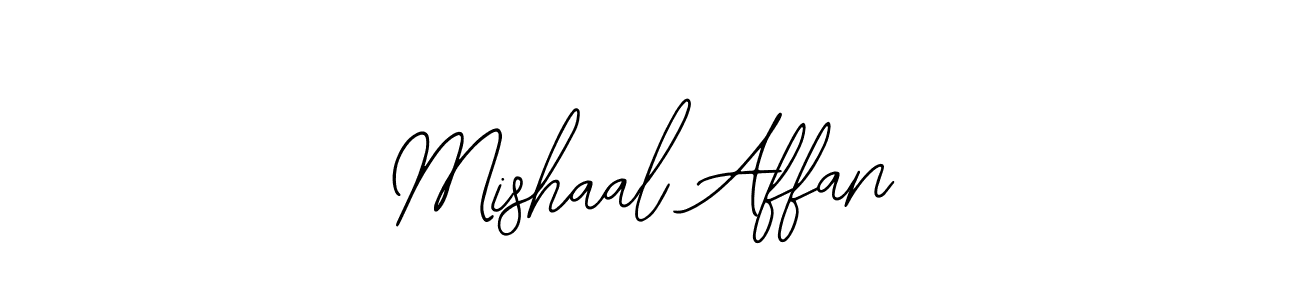 Mishaal Affan stylish signature style. Best Handwritten Sign (Bearetta-2O07w) for my name. Handwritten Signature Collection Ideas for my name Mishaal Affan. Mishaal Affan signature style 12 images and pictures png
