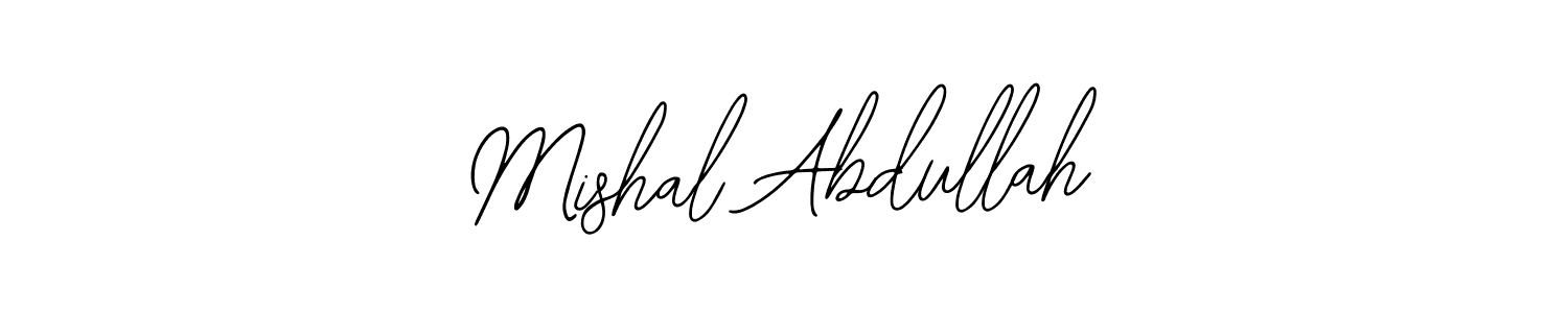 This is the best signature style for the Mishal Abdullah name. Also you like these signature font (Bearetta-2O07w). Mix name signature. Mishal Abdullah signature style 12 images and pictures png