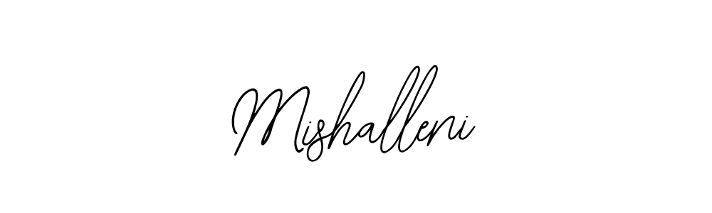 Create a beautiful signature design for name Mishalleni. With this signature (Bearetta-2O07w) fonts, you can make a handwritten signature for free. Mishalleni signature style 12 images and pictures png