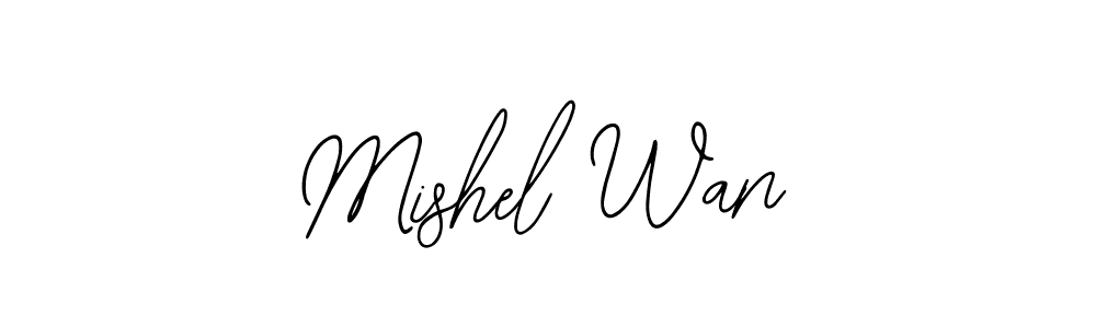 Bearetta-2O07w is a professional signature style that is perfect for those who want to add a touch of class to their signature. It is also a great choice for those who want to make their signature more unique. Get Mishel Wan name to fancy signature for free. Mishel Wan signature style 12 images and pictures png