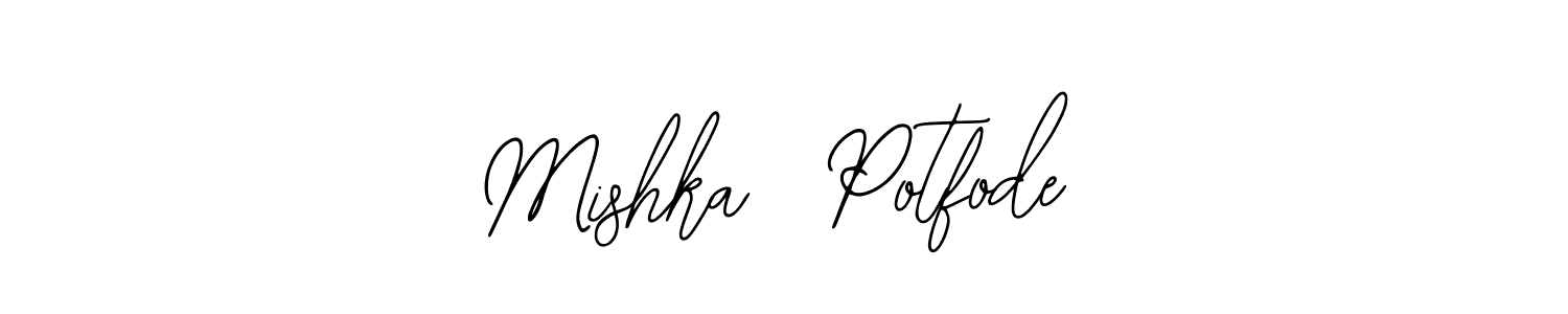 Mishka  Potfode stylish signature style. Best Handwritten Sign (Bearetta-2O07w) for my name. Handwritten Signature Collection Ideas for my name Mishka  Potfode. Mishka  Potfode signature style 12 images and pictures png