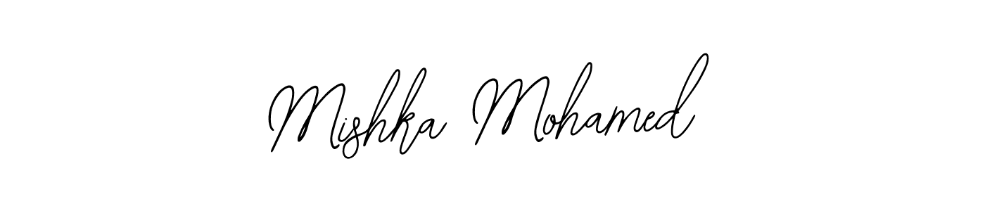 You should practise on your own different ways (Bearetta-2O07w) to write your name (Mishka Mohamed) in signature. don't let someone else do it for you. Mishka Mohamed signature style 12 images and pictures png
