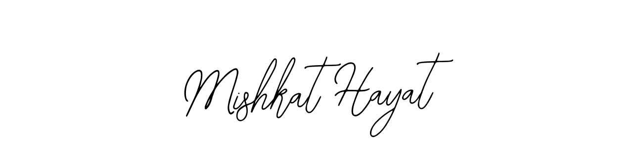 Also You can easily find your signature by using the search form. We will create Mishkat Hayat name handwritten signature images for you free of cost using Bearetta-2O07w sign style. Mishkat Hayat signature style 12 images and pictures png