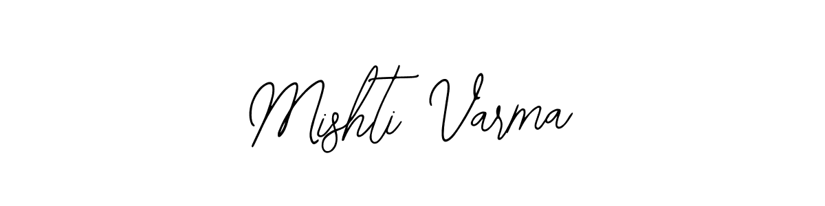 How to make Mishti Varma name signature. Use Bearetta-2O07w style for creating short signs online. This is the latest handwritten sign. Mishti Varma signature style 12 images and pictures png