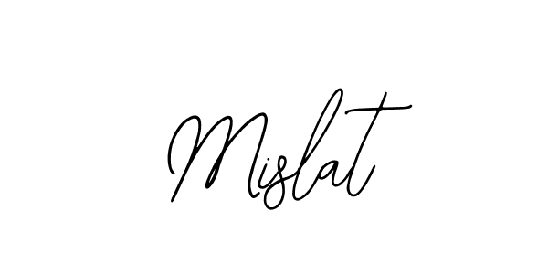 How to make Mislat name signature. Use Bearetta-2O07w style for creating short signs online. This is the latest handwritten sign. Mislat signature style 12 images and pictures png