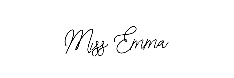How to make Miss Emma name signature. Use Bearetta-2O07w style for creating short signs online. This is the latest handwritten sign. Miss Emma signature style 12 images and pictures png
