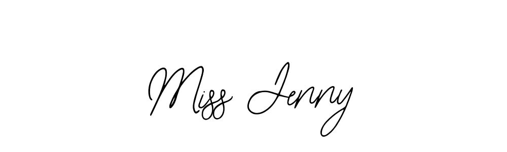 if you are searching for the best signature style for your name Miss Jenny. so please give up your signature search. here we have designed multiple signature styles  using Bearetta-2O07w. Miss Jenny signature style 12 images and pictures png