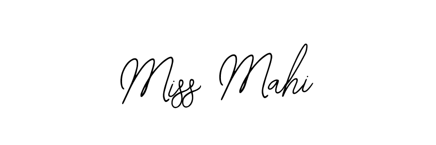 You should practise on your own different ways (Bearetta-2O07w) to write your name (Miss Mahi) in signature. don't let someone else do it for you. Miss Mahi signature style 12 images and pictures png