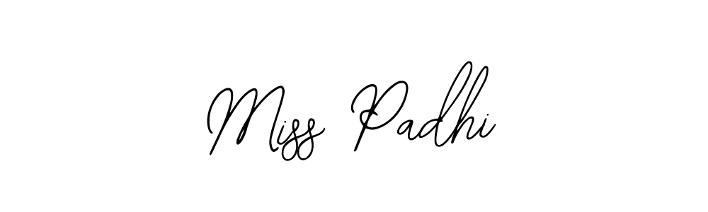 You should practise on your own different ways (Bearetta-2O07w) to write your name (Miss Padhi) in signature. don't let someone else do it for you. Miss Padhi signature style 12 images and pictures png