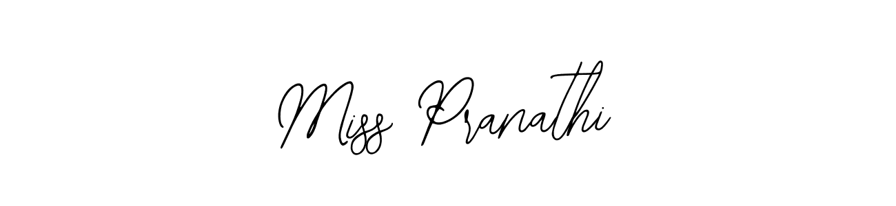 How to make Miss Pranathi name signature. Use Bearetta-2O07w style for creating short signs online. This is the latest handwritten sign. Miss Pranathi signature style 12 images and pictures png