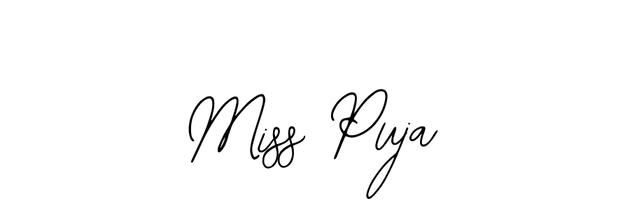You should practise on your own different ways (Bearetta-2O07w) to write your name (Miss Puja) in signature. don't let someone else do it for you. Miss Puja signature style 12 images and pictures png