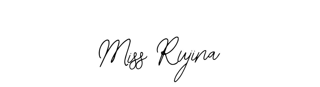 You should practise on your own different ways (Bearetta-2O07w) to write your name (Miss Rujina) in signature. don't let someone else do it for you. Miss Rujina signature style 12 images and pictures png