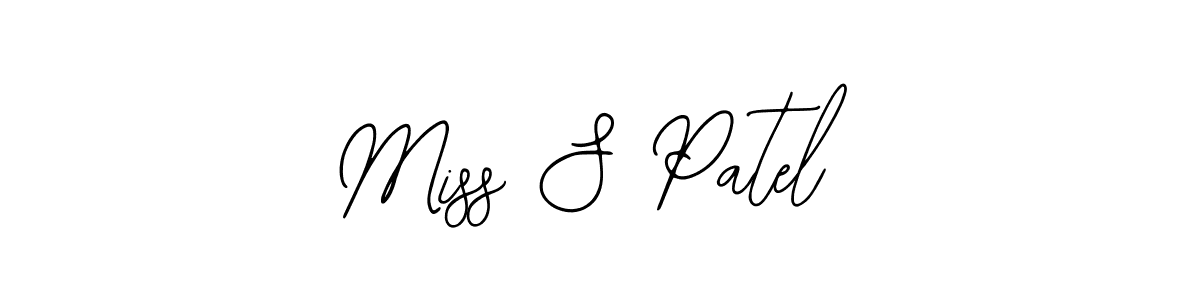 How to make Miss S Patel name signature. Use Bearetta-2O07w style for creating short signs online. This is the latest handwritten sign. Miss S Patel signature style 12 images and pictures png