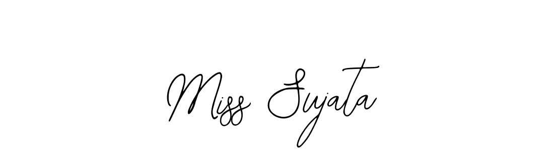 How to make Miss Sujata name signature. Use Bearetta-2O07w style for creating short signs online. This is the latest handwritten sign. Miss Sujata signature style 12 images and pictures png