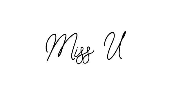 How to Draw Miss U signature style? Bearetta-2O07w is a latest design signature styles for name Miss U. Miss U signature style 12 images and pictures png