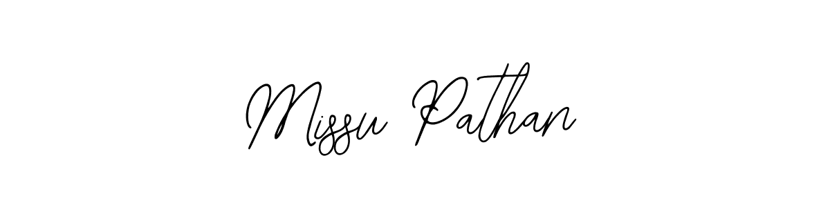 How to make Missu Pathan name signature. Use Bearetta-2O07w style for creating short signs online. This is the latest handwritten sign. Missu Pathan signature style 12 images and pictures png