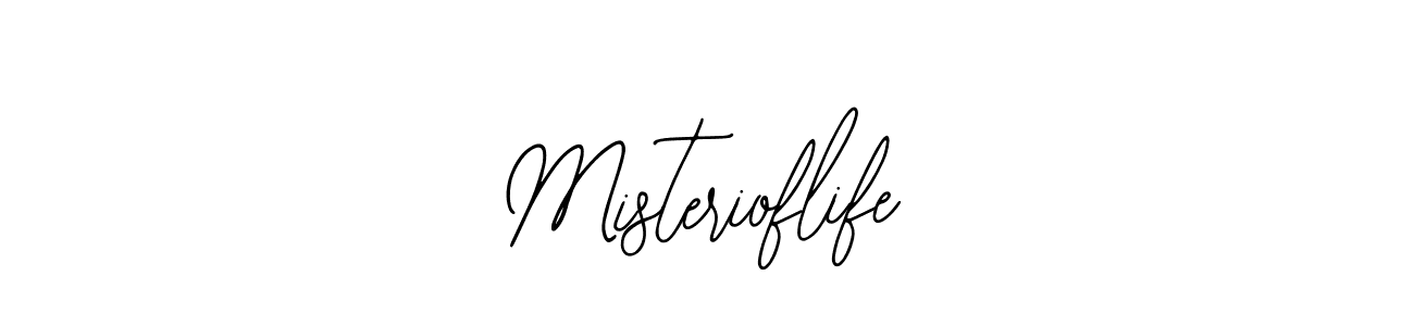 The best way (Bearetta-2O07w) to make a short signature is to pick only two or three words in your name. The name Misterioflife include a total of six letters. For converting this name. Misterioflife signature style 12 images and pictures png
