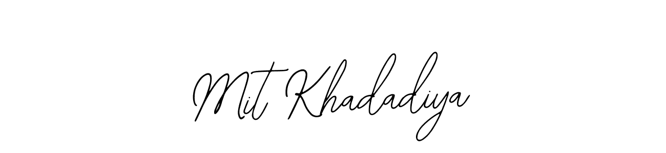 Once you've used our free online signature maker to create your best signature Bearetta-2O07w style, it's time to enjoy all of the benefits that Mit Khadadiya name signing documents. Mit Khadadiya signature style 12 images and pictures png
