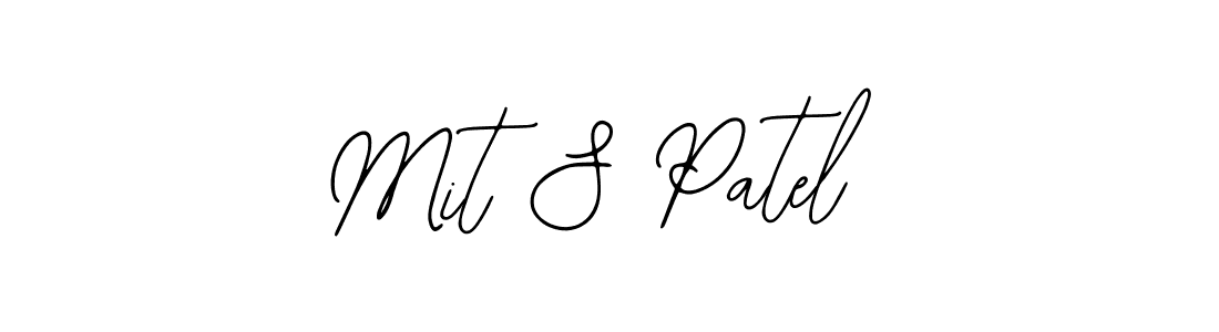 Make a beautiful signature design for name Mit S Patel. Use this online signature maker to create a handwritten signature for free. Mit S Patel signature style 12 images and pictures png